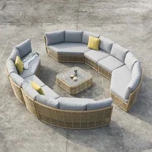 Uland – ensemble de canapés de loisirs en rotin, combinaison de jardin, Patio de grande taille, mobilier d'extérieur pour personnes de fête