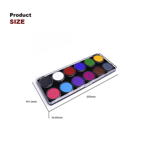 <span class=keywords><strong>Palette</strong></span> de <span class=keywords><strong>peinture</strong></span> pour le visage et le corps, 12 couleurs, lavable, activée <span class=keywords><strong>à</strong></span> <span class=keywords><strong>l</strong></span>'<span class=keywords><strong>eau</strong></span>, <span class=keywords><strong>à</strong></span> base de plantes naturelles, non toxique, professionnelle, pour les fêtes, Halloween, enfants - Product Image 3