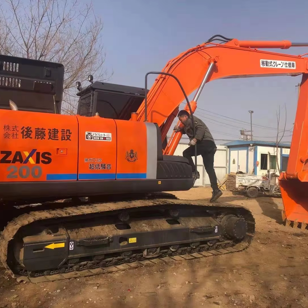 Дешевая цена, Подержанные экскаваторы Hitachi ZX200, экскаватор 20 тонн, большой экскаватор для коммунальной техники