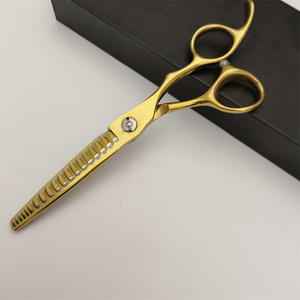 Ciseaux à effiler L9U de 6,0 pouces, ciseaux à cheveux dorés pour salon de beauté, lame standard pour droitiers - Product Image 2