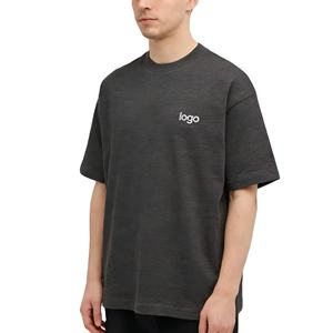 เสื้อยืดคอตตอนสลับเนื้อหนัก 310gsm พิมพ์โลโก้ OME แบบกำหนดเอง คอกลม มีกระเป๋าเสื้อ ดีไซน์เรียบง่าย ระบายอากาศได้ดี สำหรับผู้ชาย - Product Image 1