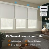 Stores enrouleurs occultants écologiques de couleur beige personnalisés pour bureau, usine, avec moteur intelligent, télécommande électrique, installation intégrée