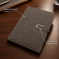 Carnets d'affaires personnalisés en cuir PU, agenda 2026 A5, journal promotionnel avec logo personnalisé, imprimé sur mesure