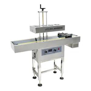 Automatic Aluminum induction sealing machine Air-Cooled Continuous Pet bottle Induction can sealing machine LGYF-1900