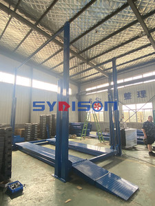 4 bài bãi đậu xe nâng Áo mưa cho sự lựa chọn bốn Bài 3 xe <span class=keywords><strong>Stacker</strong></span> sơn thang máy thép - Product Image 3