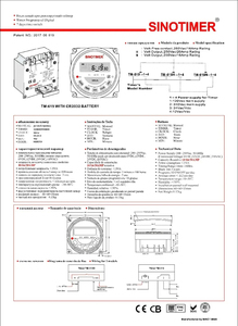 Minuteur numérique LCD SINOTIMER TM619H2 220V AC, programmable hebdomadaire, contrôle de relais pour éclairage, CE RoHS - Product Image 6