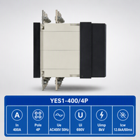 Commutateur de transfert automatique YUYE 400A 4P AC400V ATS, commutateur de commutation double alimentation pour groupe électrogène, boîte de distribution CE CCC OEM ODM