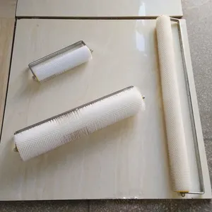 Auto-nivelamento epóxi cravado aeração pintura Spike rolo na escova para piso defoaming