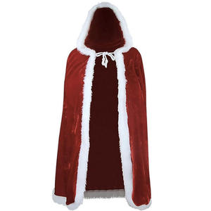 Capa de Navidad Capa para adultos Navidad para niños Santa Claus Juego de rol para hombres Fiesta de mujeres Vestido de actuación de vacaciones Cosplay - Product Image 3