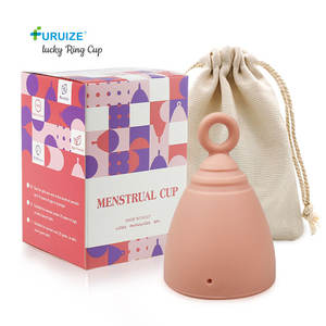 Furuize OEM, superventas, <span class=keywords><strong>Copa</strong></span> <span class=keywords><strong>plegable</strong></span> para mujer, copas menstruales reutilizables ecológicas para mujer, hechas de silicona de grado médico - Product Image 1