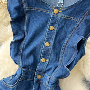 ชุดเดรสคาวบอยผู้หญิงสำหรับฤดูร้อน ทรงเข้ารูป ดีไซน์เก๋มีสไตล์ - Product Image 4