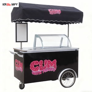 Tricycle électrique 2025 pour la vente ambulante de nourriture, chariot de crème glacée italienne commercial à roues - Product Image 1
