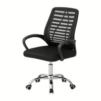 Chaise de bureau moderne confortable avec accoudoirs réglables, pivotante, en maille, chaise de direction ergonomique avec soutien lombaire