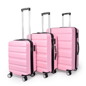 Valises d'étudiant personnalisées légères unisexes, petites valises de voyage à roulettes avec serrure à combinaison, roues pivotantes, poche zippée - Product Image 2