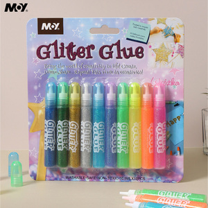 Set di 10 Colori di Colla Glitterata per Bambini, Penna Glitterata Lavabile per Disegno e Colorazione, Progetti Artistici Fai-da-Te per Bambini - Product Image 1
