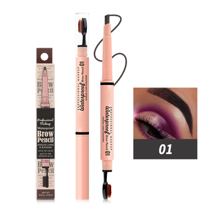 2 in 1 renklendirme krem kaş fırçası seti kaş kalemi uzun ömürlü su geçirmez kaş leke - Product Image 5