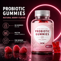 LUVVITA OEM Gummies au Collagène et Probiotiques, Marque Privée, Vrac, Complément Herbal Végétalien Naturel, Gummies Probiotiques à la Canneberge pour Femmes