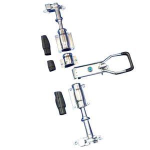 Serrure de camion en acier inoxydable 22 mm, polie, pour porte de conteneur, type barre à came - Product Image 3