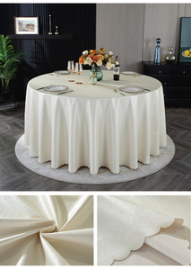 100% Nappe ronde en cuir PU imperméable à l'huile - Product Image 3