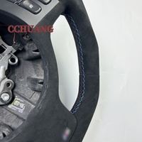 Volant Personnalisé Entièrement en Alcantara et Vraie Fibre de Carbone pour BMW E46 E39 M5 M3