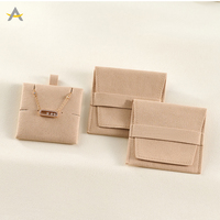 Auralux gros mode luxe petit 80*80mm voyage bijoux sac de rangement microfibre bijoux emballage pochette