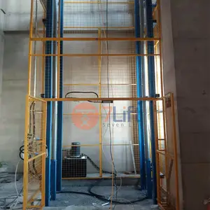 10000kg 10 톤 창고 자재 화물 가이드 레일 화물 리프트 엘리베이터 전기 유압 가이드 레일 화물 리프트