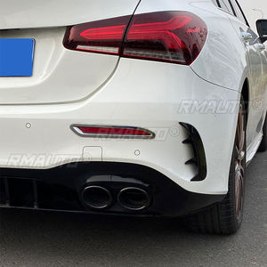 Aileron de pare-chocs arrière, décoration latérale, garniture de protection pour Mercedes-Benz Classe A W177 A180 A200 A35 AMG berline 2019-2021 - Product Image 5