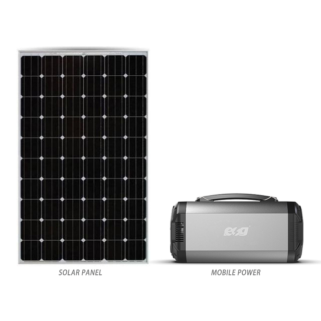 500W Portable Solar Power Station Multifunctional Power Generator Lifepo4 Battery Backup Emergency Power System