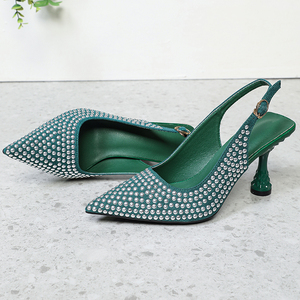 <span class=keywords><strong>Scarpe</strong></span> da <span class=keywords><strong>Donna</strong></span> Comode con <span class=keywords><strong>Tacco</strong></span> Verde Decorato, Décolleté <span class=keywords><strong>a</strong></span> Punta con <span class=keywords><strong>Tacco</strong></span> <span class=keywords><strong>a</strong></span> Spillo, Eleganti <span class=keywords><strong>Scarpe</strong></span> da Cerimonia per Uso Quotidiano - Product Image 4