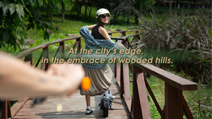 Trottinette <span class=keywords><strong>électrique</strong></span> trois-en-un pliable, batterie au lithium portable, double moteur, autonomie de 45 km, étanche, pour les trajets quotidiens unisexes - Product Image 2