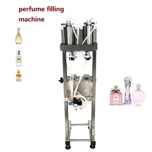 Semi Automatic Floor Liquid Suitable for a small range of two end Perfume Mosquito Repellent Spray Liquid filling machine