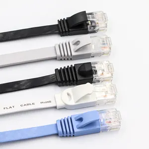 Liansu Linksup高品質1m 3m 30m cat6 cat6ケーブルイーサネットネットワークUTPパッチコードcat6フラットLANケーブルルーター用rj45ケーブル