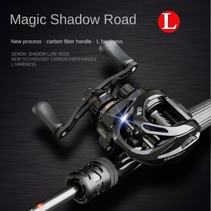 Canna da Pesca Demon Hunter Magic Shadow <span class=keywords><strong>L</strong></span> in Carbonio con Manico Dritto per Bass e Pesce Mandarino, Regolazione Rapida - Product Image 5