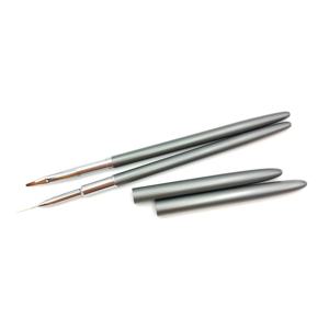 Logo personalizzato in fabbrica grige Daisy Flor disegno Mini pennello Nail Art di Zhostovo - Product Image 4