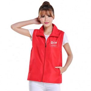 Gilet décontracté pour homme, pas cher, 100% polyester, gilet de travail avec doublure en mesh, grande taille, sans manches, gilet de bénévole - Product Image 2