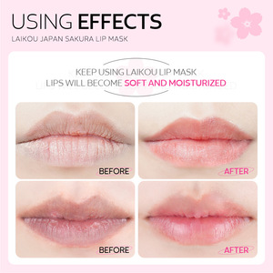 Mascarilla Labial LAIKOU Japan Sakura, Mascarilla Hidratante Antiarrugas, <span class=keywords><strong>Gel</strong></span> Voluminizador para el Cuidado de los Labios, Colágeno Vegano, Mascarilla Labial de Cristal Rosa - Product Image 5
