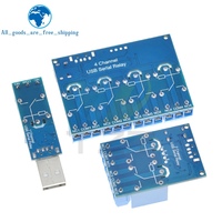Módulo de relé USB Tipo 2/2 /4 vías, convertidor electrónico TZT, interruptor de Control inteligente USB para Arduino