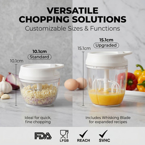 Cortador de Verduras y Frutas, Triturador de Ajo, Cebolla y Otros Alimentos con Batidora de Huevos - Product Image 3