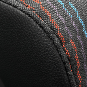 Reposacabezas de Asiento de Coche de Tela <span class=keywords><strong>M</strong></span> Tech, Cuero PVC con Tela Escocesa, Accesorios Transpirables para el <span class=keywords><strong>Interior</strong></span> del Coche para <span class=keywords><strong>BMW</strong></span> A3 - Product Image 4