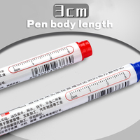 Marqueur permanent en plastique imperméable à pointe longue de 30 mm pour le papier, la menuiserie, la construction et le traçage