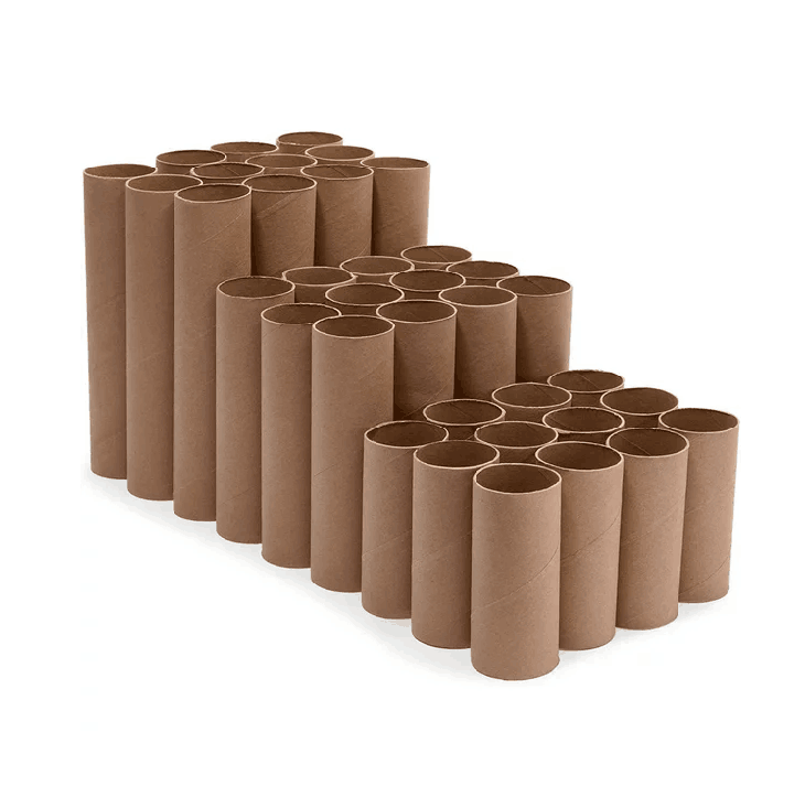 Customizable Cheap Kraft Paper Tube Small Recyclable Disposable Paper Core For Toilet Tissue Packaging