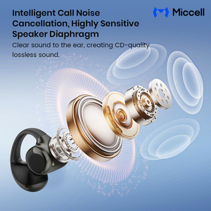 Écouteurs sans fil TWS Miccell, écouteurs Bluetooth intelligents TWS pour smartphone, réduction de bruit ANC, écouteurs intra-auriculaires pour téléphone - Product Image 6
