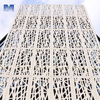 Muro Cortina Perforado de Aluminio con Corte Láser 3D, Moderno, Impermeable, Ignífugo, para Protección de la Privacidad en Hoteles y Centros Comerciales, Venta al Por Mayor