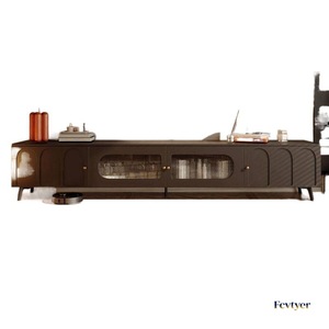 Mueble de TV Moderno Estilo Francés, MDF, Almacenamiento, Mueble para Sala de Estar, Montaje en Suelo, Uso Doméstico - Product Image 3