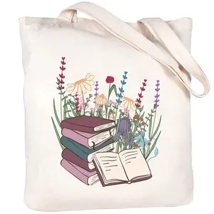 2024 hợp thời trang dễ thương và nghệ thuật mô hình in Canvas Tote Bag với thiết kế sáng tạo chất lượng cao Nhà sản xuất túi xách