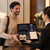 Ensemble de cadeaux de bienvenue personnalisés pour hôtel et voyage, cadeaux de bienvenue pour hôtel et complexe hôtelier, cadeaux d'affaires pour agence de voyage, fournisseur OEM ODM de luxe