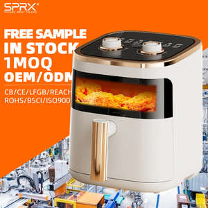 หม้อทอดไร้น้ำมันสแตนเลส ปุ่มควบคุมแบบกลไกคู่ หน้าต่างมองเห็นได้ ตัวเครื่องทนทาน ตรวจสอบการปรุง<span class=keywords><strong>อาหาร</strong></span>แบบเรียลไทม์ - Product Image 1