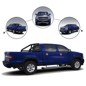 真新しい黄海N7ピックアップトラックブルー4WDガソリンマニュアルカーウィズダムエディション4K22D4T車両