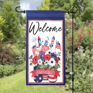 Drapeau de jardin personnalisé Aigle chauve imprimé numériquement, éco-responsable, 250 ans de l'Amérique, USA, Bannière Liberté, 1776-2026 - Product Image 6