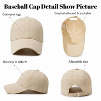 Gorras de Béisbol de Algodón de 6 Paneles Personalizadas al por Mayor, Gorra de Béisbol Suave sin Estructura con Logotipo Bordado, Gorra Tipo Dad Hat